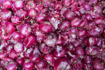 Purple or Red Onions Full Frame Healthy Eating Lifestyle
