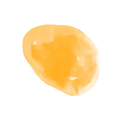 Beautiful yellow watercolor circle brush