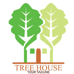 TREE HOUSE LOGO DESIGN TEMPLATE