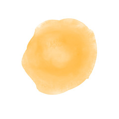 Yellow brush isolated on white