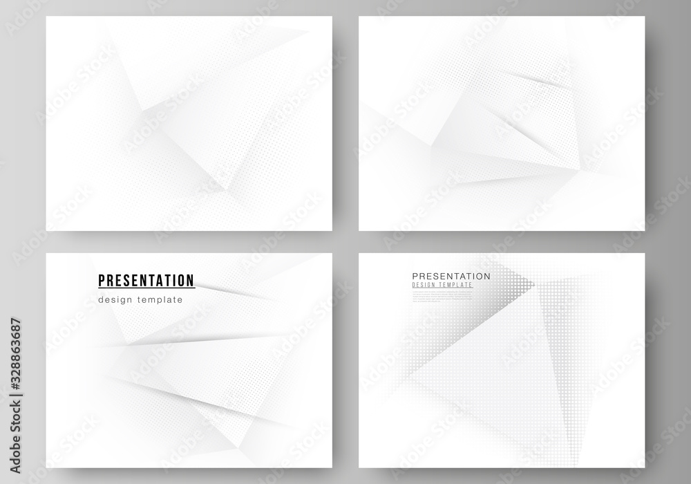 Poster vector layout of the presentation slides design business templates, multipurpose template for presen