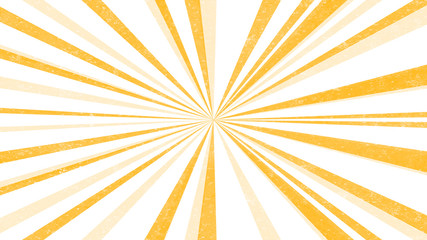 Abstract grunge background with yellow vintage sunburst