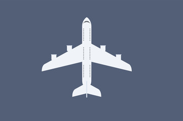 Naklejka na ściany i meble Vector Isolated Illustration of a Plane