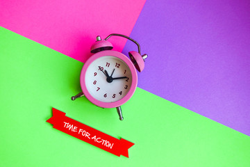 Time for action. Business concept.