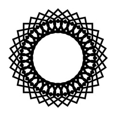 Design monochrome decorative circle element