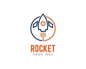 Rocket Logo Icon Design Vector