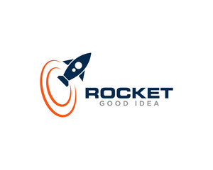 Rocket Logo Icon Design Vector