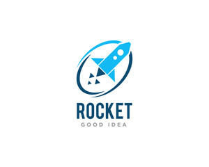 Rocket Logo Icon Design Vector