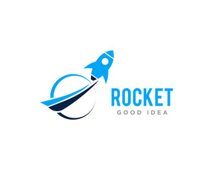 Rocket Logo Icon Design Vector