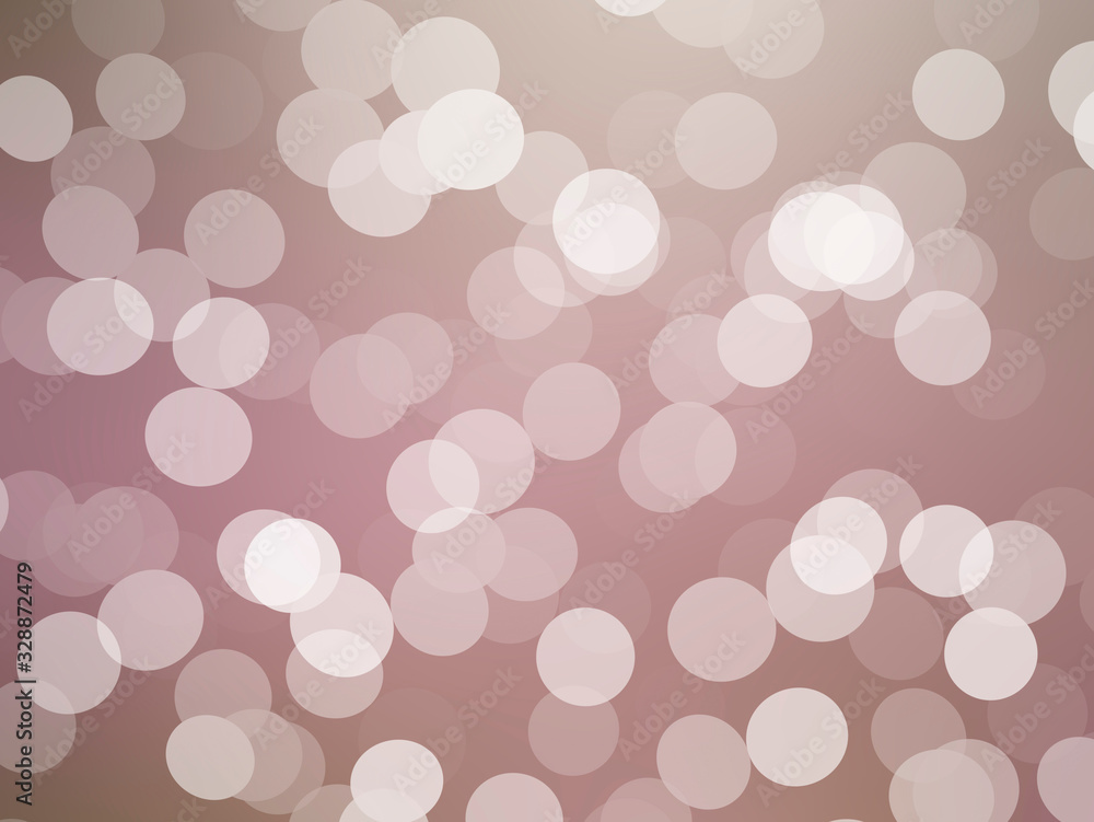 Poster abstract white bokeh on red orange color for background.
