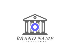 Health government building logo template vector, Icon symbol