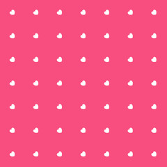 Romantic Violet Seamless Polka Hearts Vector Pattern Background for Valentine Day or Mother's Day. Poster, Flier, Invitation, Wrapping Paper, Greeting Card or Banner.