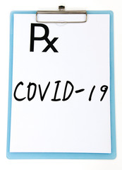 COVID-19 write on Prescription note