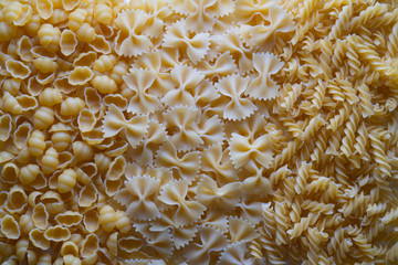 Pasta factory. Production of pasta on a modern production line tic tac toe collection italian pasta salad