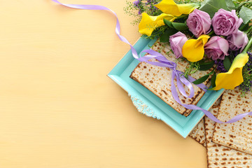 Pesah celebration concept (jewish Passover holiday)