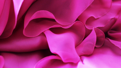 Pink fabric for dress, close up
