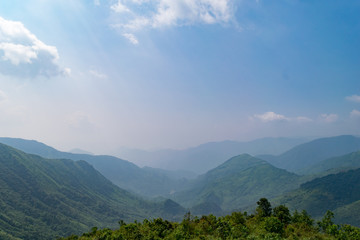 Fototapeta premium Mountains view in Shillong
