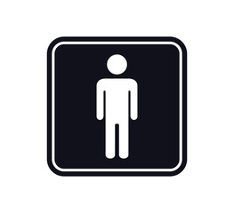 People icon ,toilet sign vector logo template