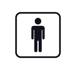 People icon ,toilet sign vector logo template