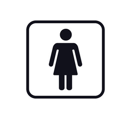 People icon ,toilet sign vector logo template