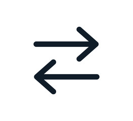 Arrow icon vector logo design template