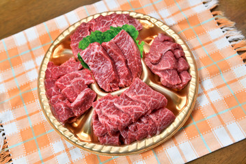 焼肉用の牛肉