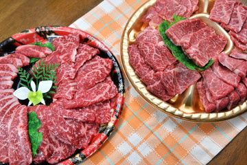 焼肉用の牛肉