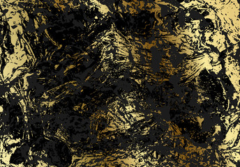 Obraz na płótnie Canvas Marble background. Black golden natural texture of marble.Abstract marble pattern.Vector illustration.