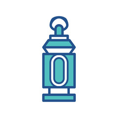 ramadan kareem lantern icon design, flat style icon collection