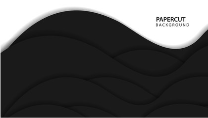 Fototapeta premium Paper cut background desing for branding, advertising with abtract shape. modern background for covers, poster, banners, flayers. vector illustrasion