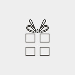 gift box line icon