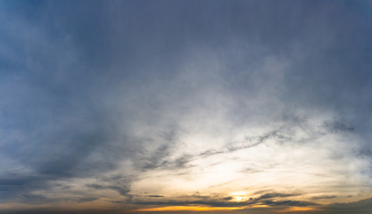 Fototapeta premium Fantastic clouds at sunrise