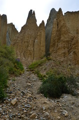 Clay Cliffs bei Omarama in Neuseeland Südinsel