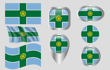 Flag of Derbyshire, England