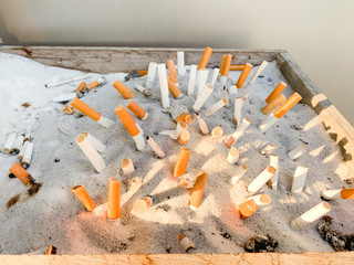 cigarettes in ashtray