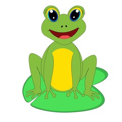 cute frog illustration nursery decor