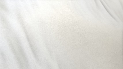white flag cloth in full frame with selective focus. 3D Illustration of slight off white garment...