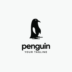 modern outstanding penguin animal logo