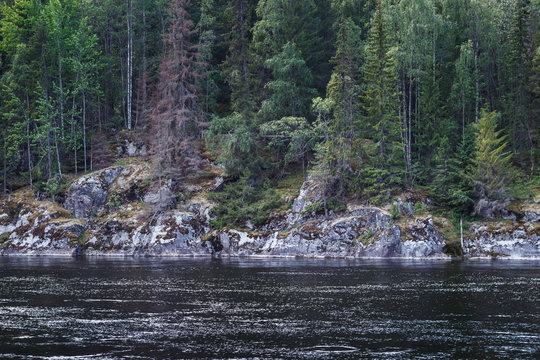 The Indalsälven River near Döda Fallet in Sweden