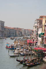 Fototapeta na wymiar view of Venice showing the Grand Canal in the heart of the city, Venice, Italy