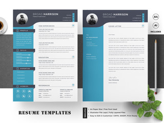 Resume / CV Template - obrazy, fototapety, plakaty