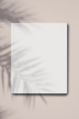 blank folder on pink background