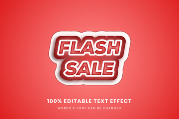 Flash sale 3d editable text effect