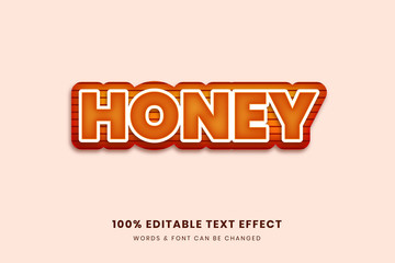 Honey 3d editable text effect
