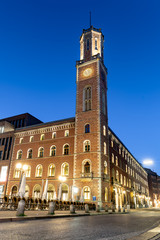 Alte Post Hamburg zur blauen Stunde