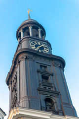 Obraz premium Der Hamburger Michel am Morgen