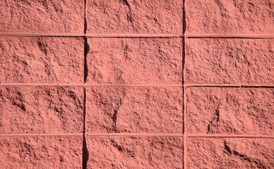 concrete wall, colored geometric background from blocks, tiles