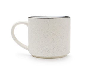 Ceramic mug isolated on a white.