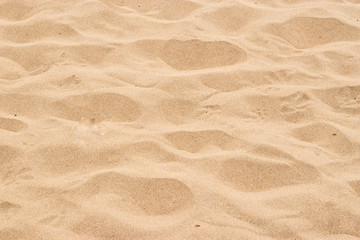 Fototapeta na wymiar sand texture pattern of empty beach in the summer useful for background