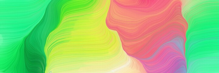 Obraz premium vibrant colored background banner with medium sea green, burly wood and pale violet red color. contemporary waves design